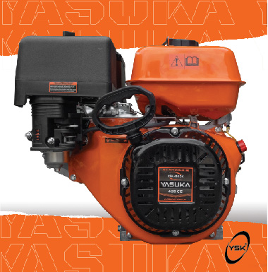 GASOLINE ENGINE ORANGE COLOR